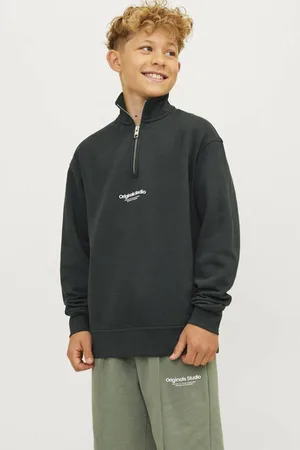 JACK & JONES JUNIOR sweater JORVESTERBRO met tekst Tekst