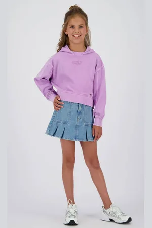 Vingino Spijkerrok medium blue denim Blauw Effen