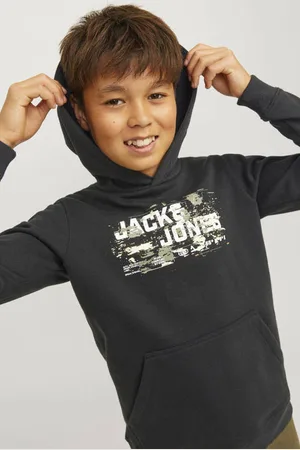 JACK & JONES JUNIOR hoodie JCOOUTDOOR Sweater Printopdruk