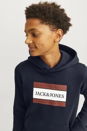 JACK & JONES JUNIOR hoodie JORFREDERIKSBERG met printopdruk Sweater