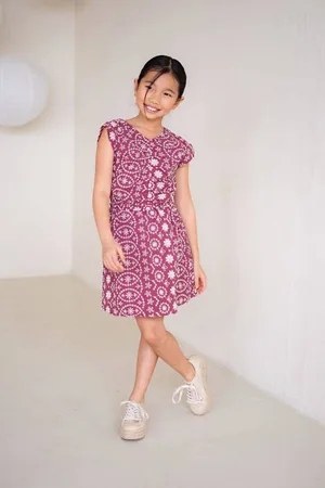 Like Flo Jurk met all over print Meisjes Katoen V