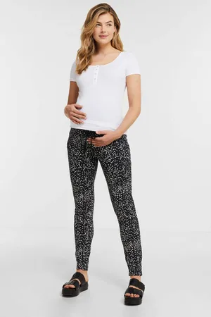 Noppies Maternity gebloemde regular fit broek Dames Viscose