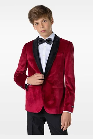 OppoSuits Colbert Dinner Jacket Jongens Velours Reverskraag