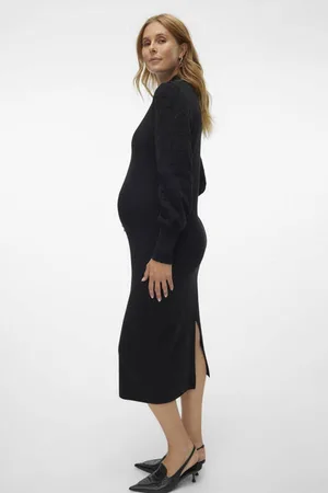 VERO MODA Fijn gebreide zwangerschapsjurk VMMLIMONE Dames Viscose Ronde hals