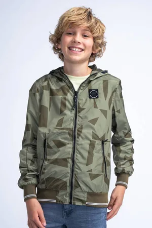 Petrol Industries Zomerjas met camouflageprint Jongens Polyester Capuchon