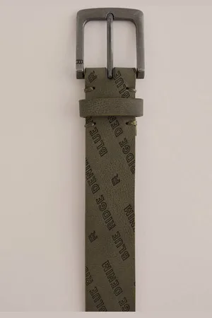WE Fashion Blue Ridge Riem groen Jongens Imitatieleer All over print
