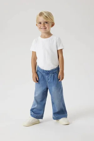 NAME IT MINI wide leg jeans NMFBELLA Blauw Meisjes Jog denim