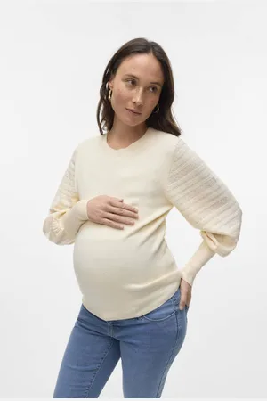 VERO MODA Gebreide trui Dames Viscose Ronde hals Effen