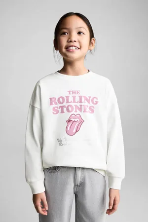 MANGO Sweater wit Printopdruk