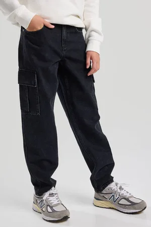 America today Rechtvallend waist black denim Jeans Zwart Effen