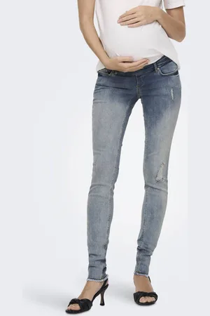 ONLY Skinny zwangerschapsjeans OLMBLUSH Blauw Dames Stretchdenim