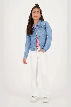 Vingino Spijkerjas Tess Blauw Meisjes Denim Klassieke kraag