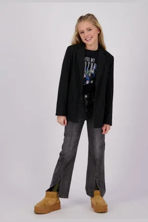 Vingino Blazer Tristy met krijtstreep Meisjes Polyester Klassieke kraag