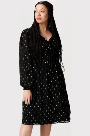 Noppies Maternity zwangerschaps korte jurk zwart Dames Polyester V