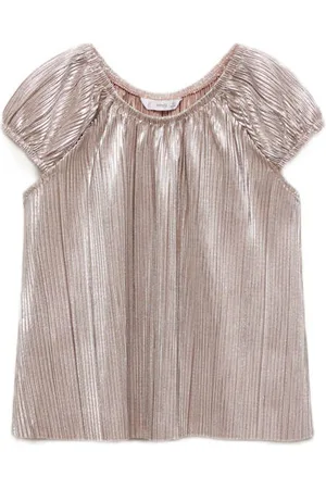 MANGO Blousetop Meisjes Polyester Ronde hals Effen