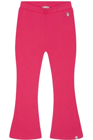 Noppies Kids flared broek koraalrood Meisjes Katoen Effen