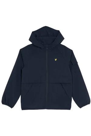 Lyle & Scott Zomerjas blauw Jongens Nylon Capuchon Effen