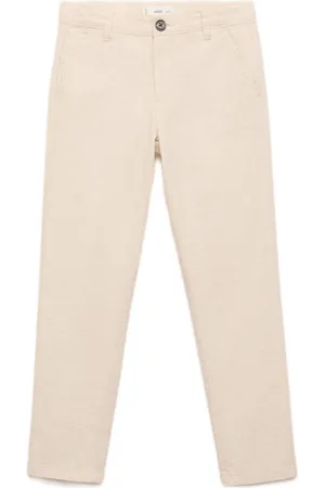 MANGO Skinny chino beige Broek Jongens Katoen Effen