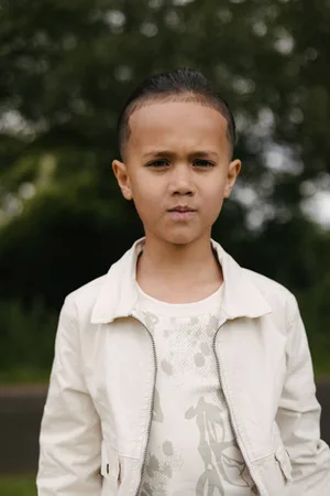 LEVV Little zomerjas Jongens Stretchkatoen Klassieke kraag Effen