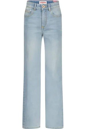 Vingino Straight leg light blue denim Jeans Blauw Effen