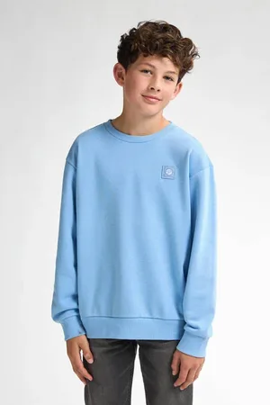 Petrol Industries Sweater blauw Jongens Katoen Ronde hals Effen