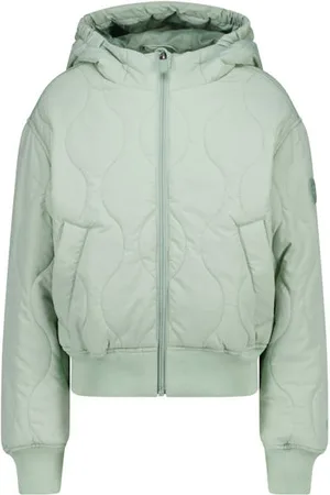 America today Gewatteerde jas groen Meisjes Polyester Capuchon Effen