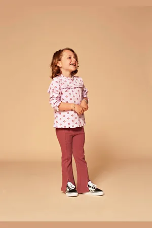 Stains&Stories Flared legging Broek Meisjes Katoen All over print