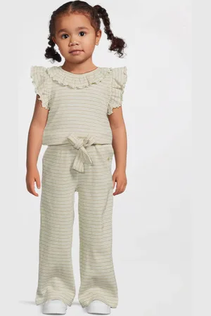 LEVV Little regular jumpsuit Meisjes Polyester Ronde hals Streep