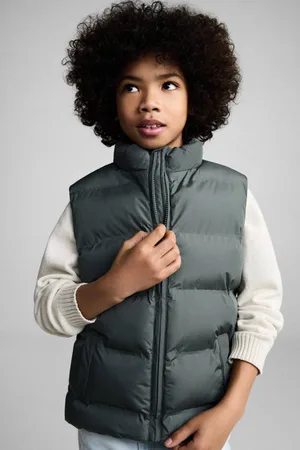 MANGO Bodywarmer Jongens Polyester Opstaande kraag Effen