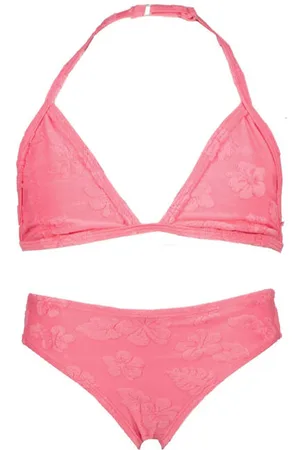 Vingino Halterbikini Zemie met bloemdessin Meisjes Polyester Effen