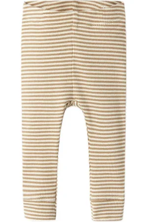 NAME IT BABY babybroek bruin Jongens/Meisjes Stretchkatoen Effen