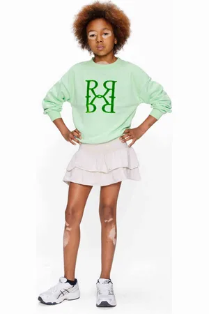 Retour Sweater groen Meisjes Katoen Ronde hals Logo