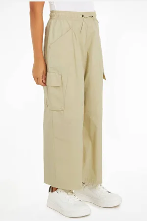 Calvin Klein Loose fit cargobroek Meisjes Katoen Effen