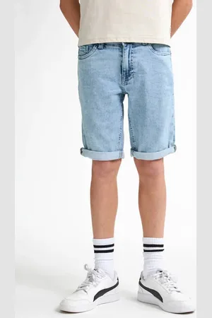 Petrol Industries Denim short light blue denim Korte broek Blauw Jongens Katoen