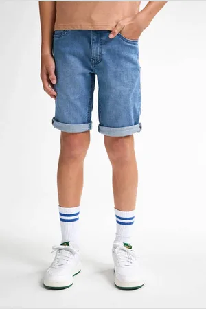 Petrol Industries Denim short medium blue denim Korte broek Blauw Jongens Katoen