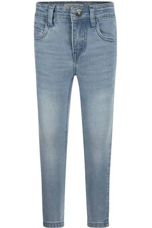 Koko Waist slim fit jeans light blue denim Blauw Jongens Stretchkatoen
