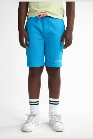 Petrol Industries Sweatshort blauw Korte broek Jongens Katoen Effen