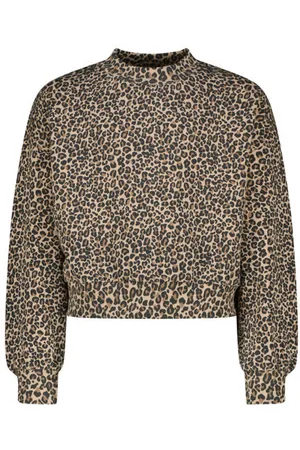 Raizzed Sweater bruin Panterprint