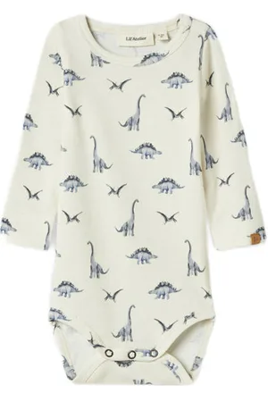 Lil Atelier BABY romper Ecru Jongens Katoen Ronde hals