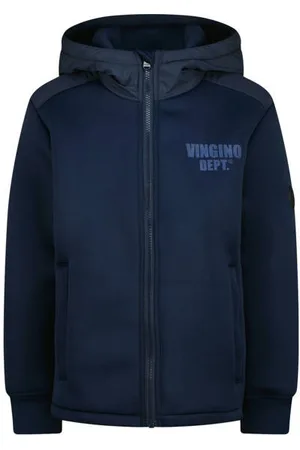 Vingino Zomerjas donkerblauw Jongens Polyester Capuchon Backprint