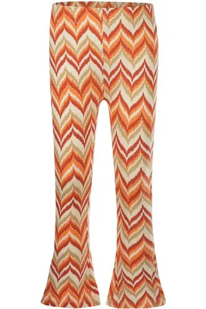 Koko Flared broek oranje Meisjes Stretchkatoen All over print