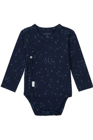 Noppies Baby newborn romper Norsik van katoen Blauw Jongens Stretchkatoen V