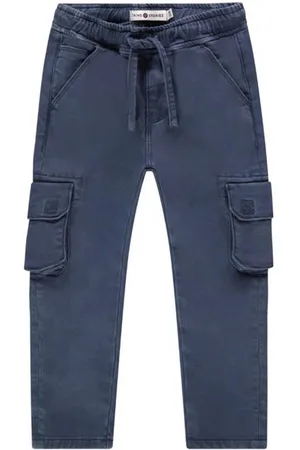 Stains&Stories Flared casual broek Jongens Katoen Effen