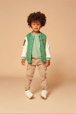 Stains&Stories Regular cargo broek Jongens Katoen Effen