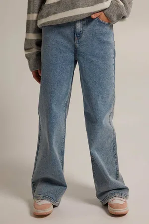 America today Wide leg jeans Olivia Jr light blue denim Blauw Meisjes Stretchdenim