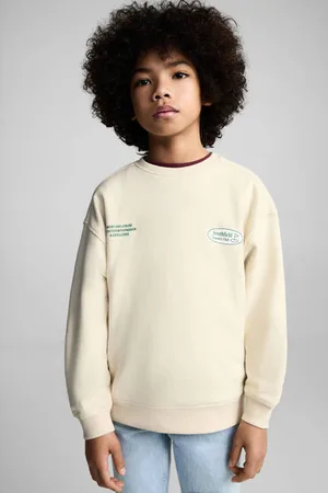 MANGO Sweater beige Backprint