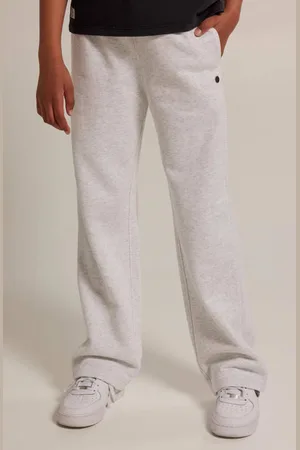America today Gemêleerde wide leg joggingbroek grijs Meisjes Sweat Gemêleerd
