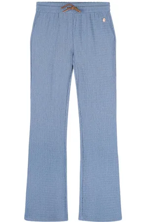 NoNo Bootcut casual broek blauw Meisjes Polyester Effen