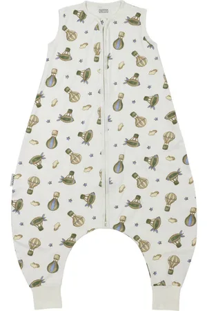 Meyco Zomer slaapoverall jumper Air Balloons Babyslaapzak Ecru All over print 80 cm