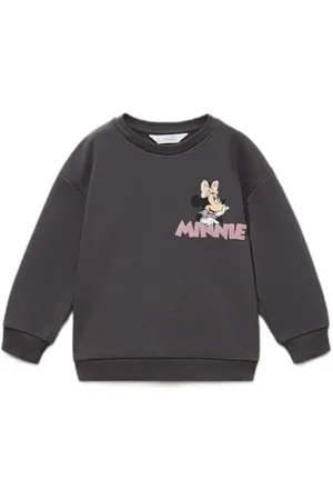 MANGO Minnie Mouse sweater Grijs Backprint